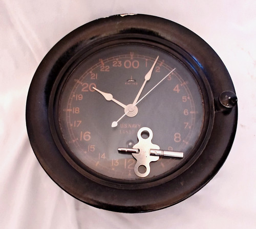 Vtg wwii navy seth thomas - vtg, us
